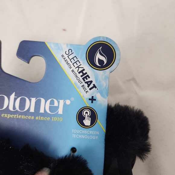 Isotoner Sleek Heat Women's Black Glove L/XL - Picture 6 of 12